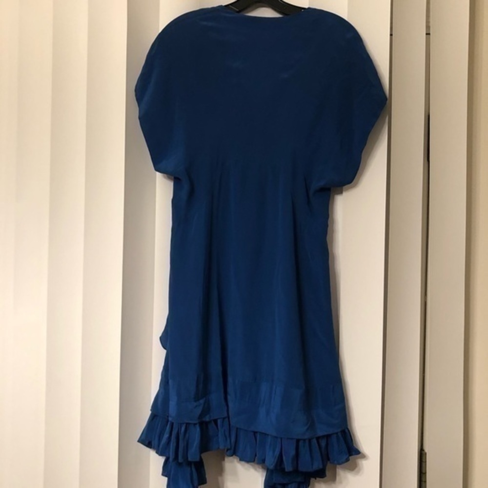 Balenciaga Paris blue silk dress - Picture 6 of 13